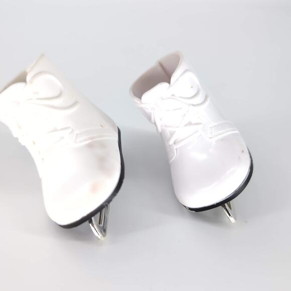 Unbranded White Rubber Doll Ice Skates Ice Skating Shoes for 18 Inch Dolls - GUC - Picture 8 of 13